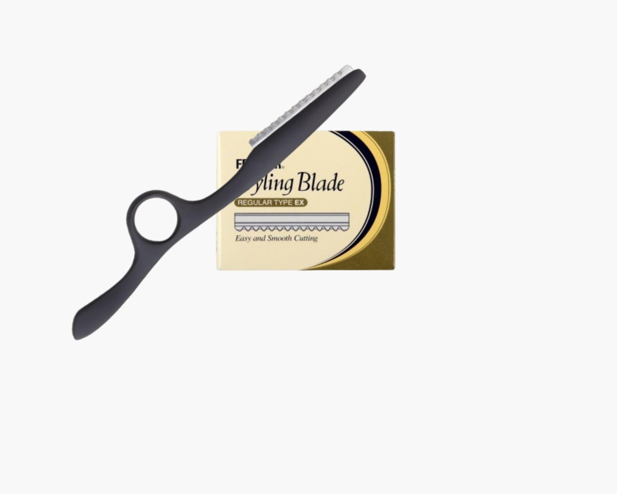 Styling Razor + 10 oryginalnych noży do stylizacji włosów Feather Blade Thinning Shaper