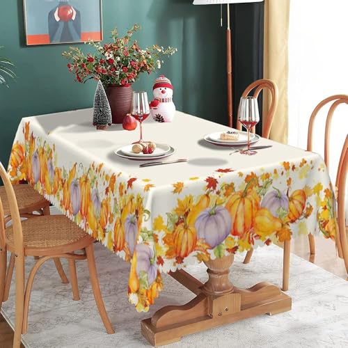 Nappe feuilles d'érable réutilisable lavable pour protéger et décorer la table - 2