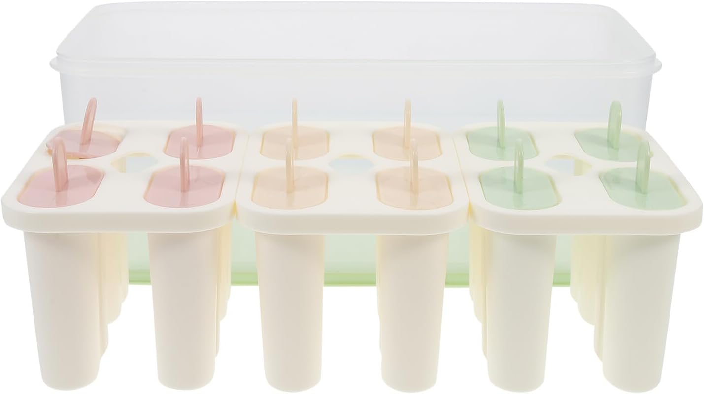 Ice Cream Molds with Lid 12-cavity 3.3l Container DIY Maker Home Dessert Tools