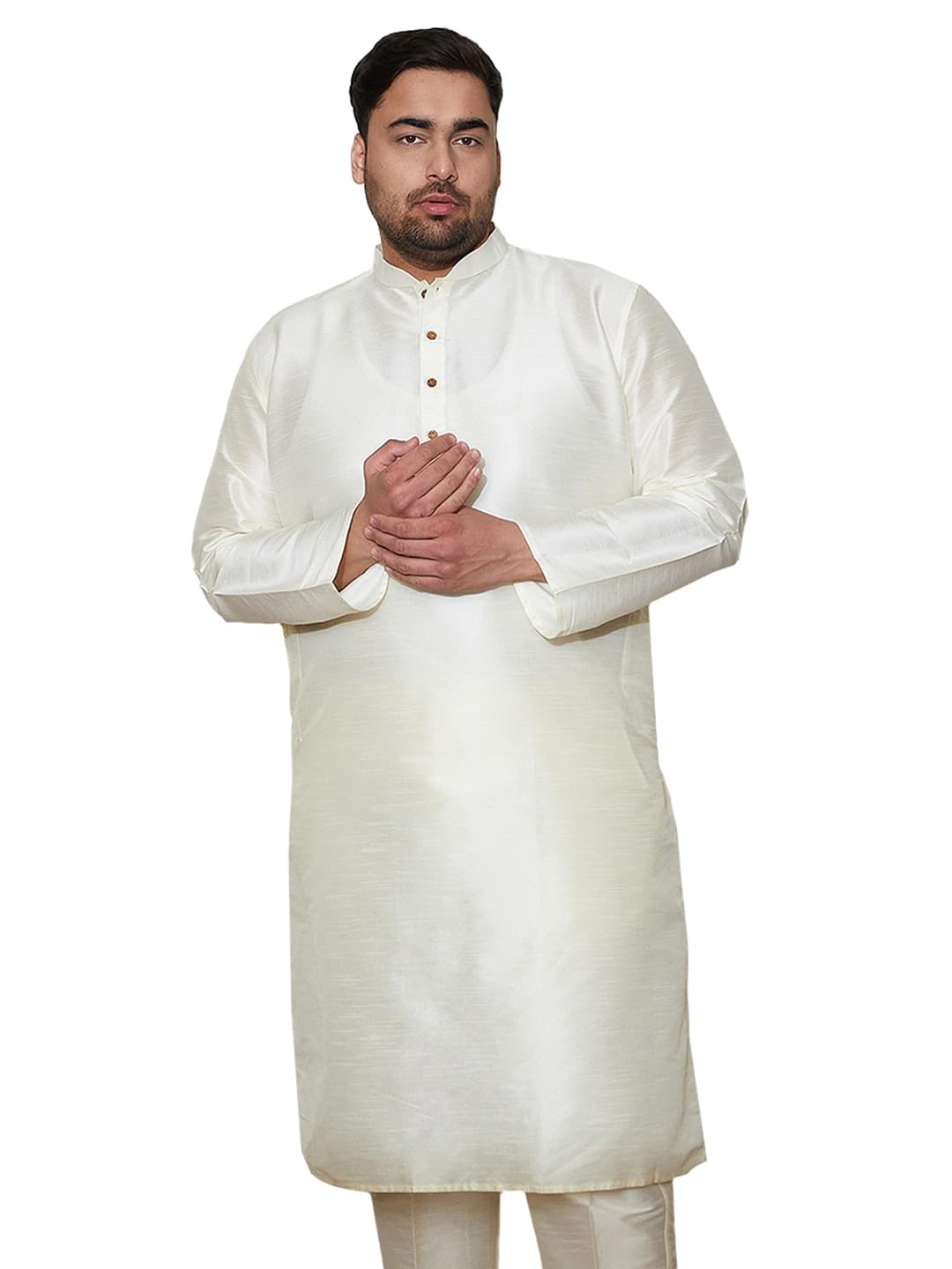 VASTRAMAY Men's Cotton Regular Fit Casual Kurta