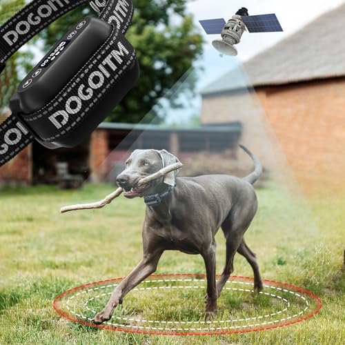 GPS Wireless Dog Fence System, Electric Fence Collar...
