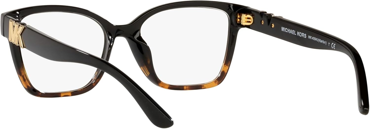 Michael Kors womens Mk4094u Karlie I Universal Fit Square Prescription Eyewear Frames