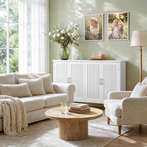 WOLTU Bilderrahmen 28x35, 3er set, Kunststoff Fotorahmen mit Passepartout – Ansicht 6