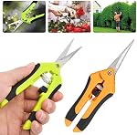 Pruning Shears Garden Tree Plant Branch Cutter Trimmer Shear Scissors Snip Clippers Tools for Gardening, 2 Pcs Non-Stick