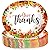 50 Count Thanksgiving Oval Plates, 10" X 12.5" Heavy Duty Paper Plates, Large Disposable Dinner Plates Give Thanks Party Platters Thanksgiving Dinnerware Set, Autumn Fall Harvest Decor Event Supplies