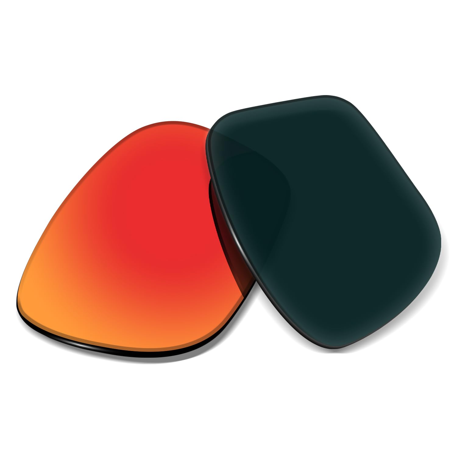 Lentes de repuesto de 1,5 mm compatibles con gafas de sol Oakley Apparition OO9451 de 55 mm, antiarañazos y resistentes a los impactos