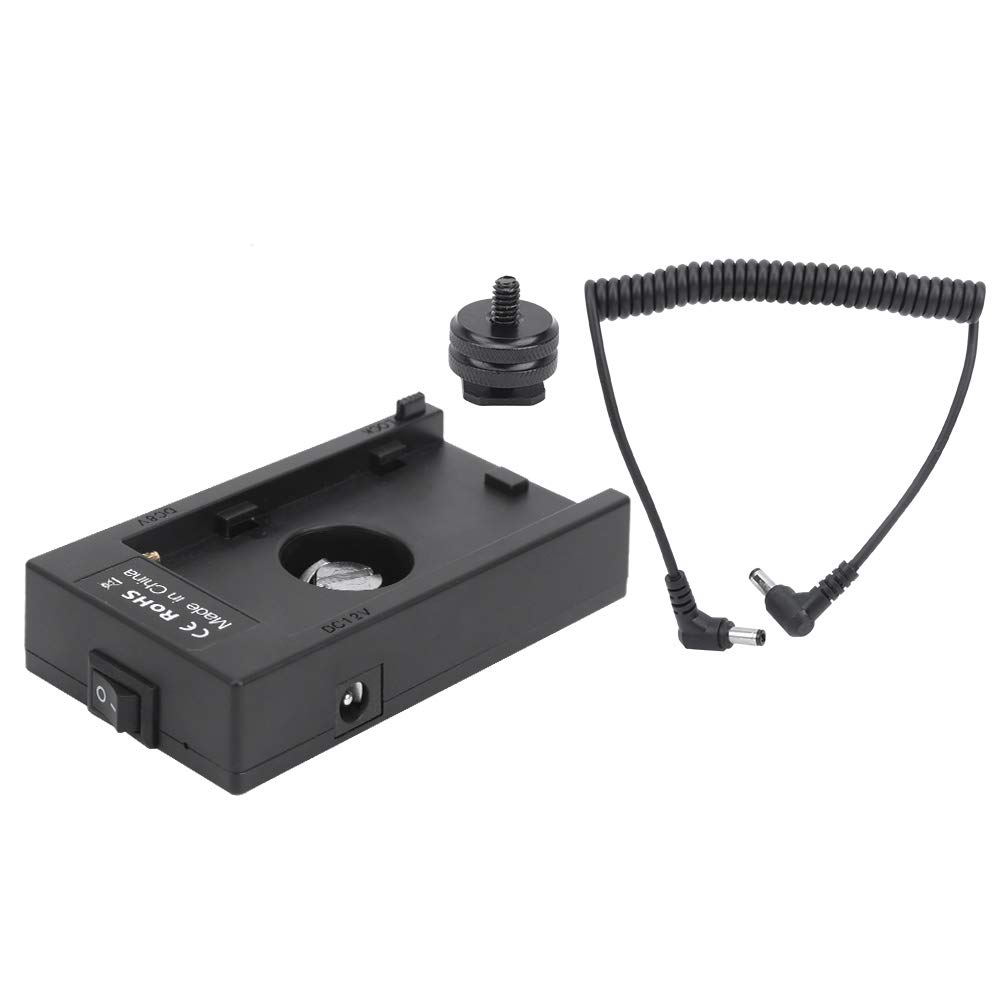 Kit Batteria Fittizia con Decodifica Completa per 7D con Piastra Fibbia, Plastica di Alta qualità, Alimentatore per Tempi di Ripresa Prolungati, 1 Pezzo