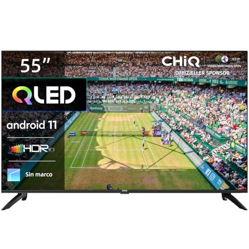 CHiQ U55QG7V - 55 Inch Smart TV with QLED, UHD, Dolby Vision HDR1...