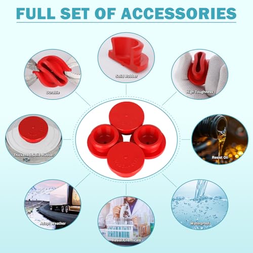 Image of CheeMuii 8 Pack 343-4009 Trailer Hub Caps Kit Replace for Stemco 343-4009