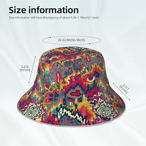 Image of Bucket Hat Beach Summer Sun Hat Reversible Fisherman Hats Double Sided Wearing for Women Men Boys Girls