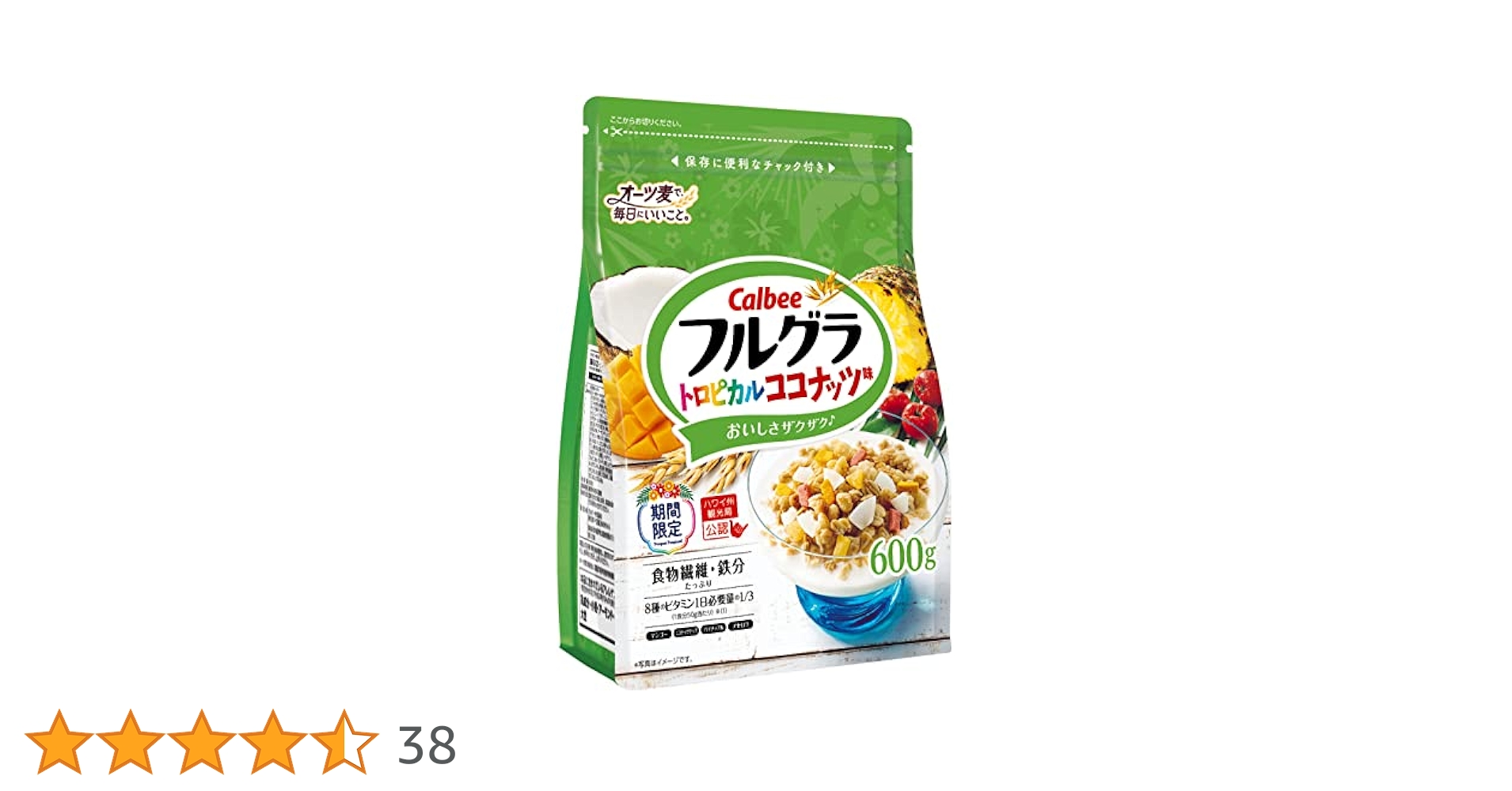 トロピカルココナッツページ Amazon.co.jp: カルビー フルグラトロピカルココナッツ味 600g