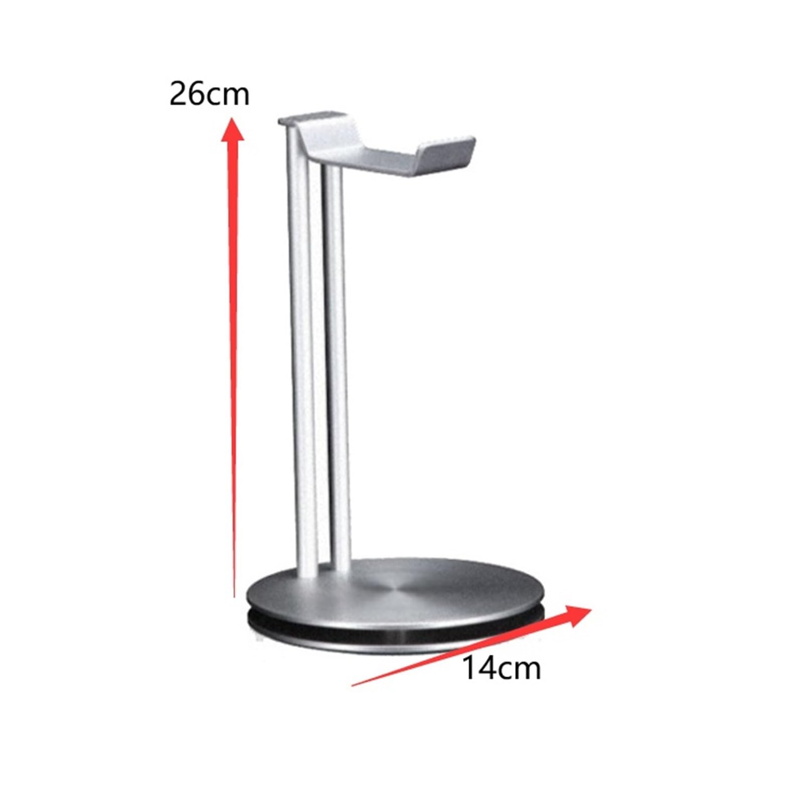 Support pour Casque Audio, Support De Casque en Aluminium, Simple, Antidérapant Accessoires Bureau