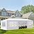 Outdoor Canopy Tent Patio Camping Party Tent Wedding Canopy Tents for Parties Gazebo Shelter BBQ Events Booths with Removable Sidewalls (10'x30' 7 Sidewalls)