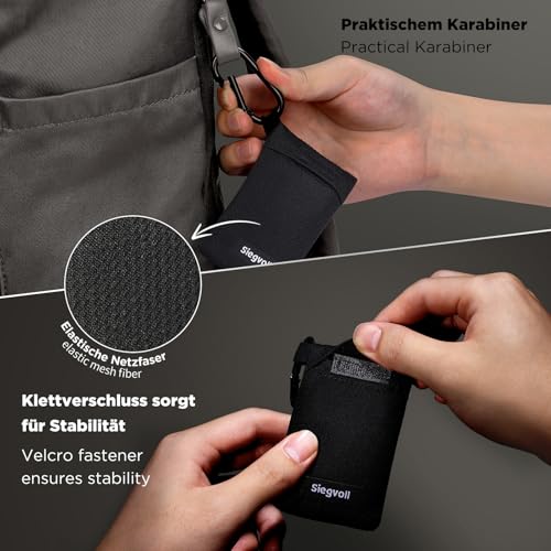 Siegvoll Picnic Blanket Small with Practical Carabiner, Ultralight, Ultra Thin Portable Beach Blanket - Image 4