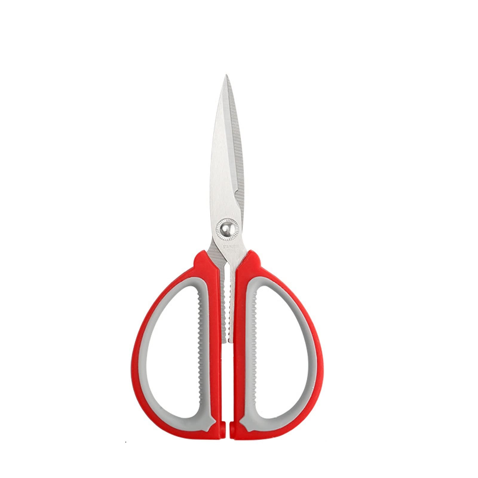 Forbici artigianali Forbici domestiche multifunzionali Forbici da cucina in acciaio inossidabile con impugnatura bicolore Forbici resistenti Forbici da ufficio (giallo, grande) (rosso grande)