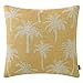 TRENDIN Housse de coussin en forme de palmier, décoration vintage, 45,7 x 45,7 cm, taie d'oreiller carrée pour canapé en coton et lin PL642TR