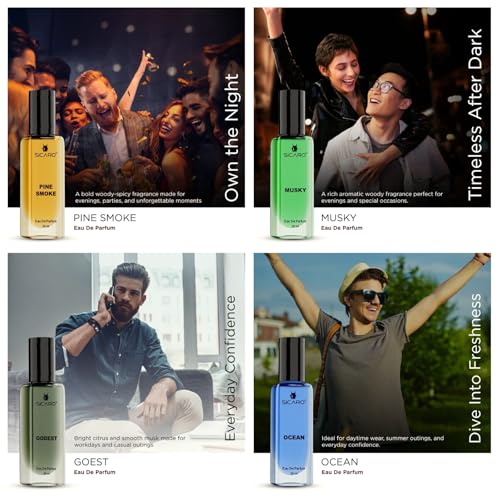 Image of Pack of 4 Perfume Gift Set (20ml Each)