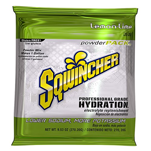 Sqwincher 9.53 Ounce Instant Powder Pack Lemon Lime Electrolyte Drink - Yield...