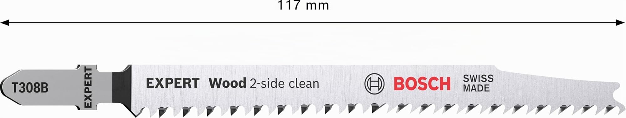 Bosch 25x Lame de scie sauteuse EXPERT Wood 2-side clean T308B
