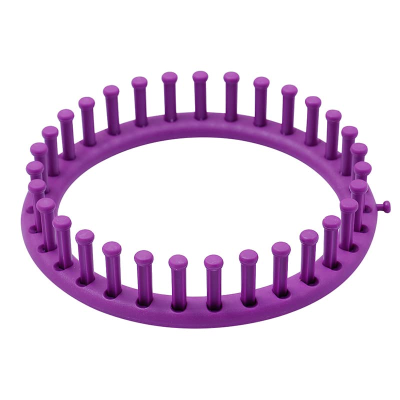Telares De Tejer,Kit De Tejer Telar 4 Tamaño redondo tejedor Bricolaje Kit de herramientas plástico redondo círculo creativo sombrero bufanda suéter círculo telar mano tejer tejido telar