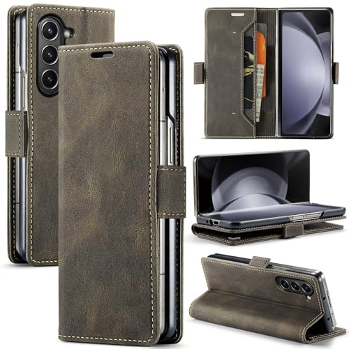 Coque Samsung Galaxy Z Fold 6 Asuwish marron pour éviter les rayures de charnière