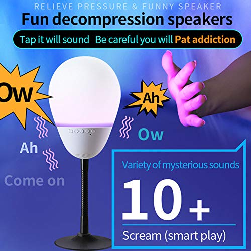 Z-XFY Smart LED Light Speaker,Audio Decompression Artifact Interactive Toy Entertainment Funny Sandbag Colorful Light 5.0 Bluetooth Suitable for Home Office