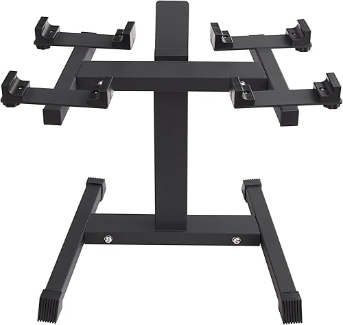 VEVOR Soporte ajustable para mancuernas, soporte de fitness para el hogar y soporte multimedia, soporte seguro y cómodo para mancuernas de peso,