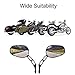 KEMIMOTO Black Sportster Mirrors for Road King Street Electra Glide Dyna Softail Road Glide Motorcycle Rearview 1982-2019 2020 2021 2022 2023