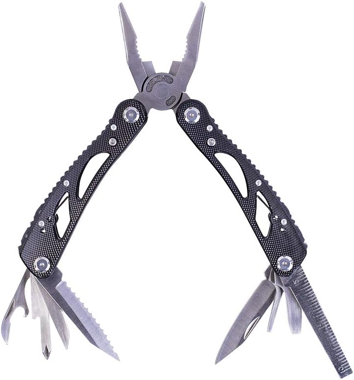 Multitool Folding Pliers 24-in-1 Multipurpose Outdoor Survival Pocket Multi Tools Set for Camping, Hiking, Fishing