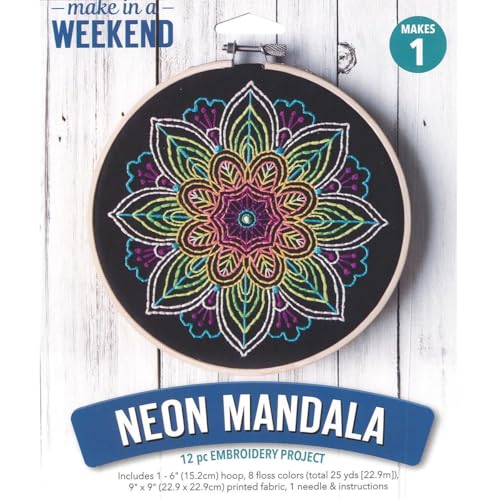 Leisure Arts Neon Mandala Kit