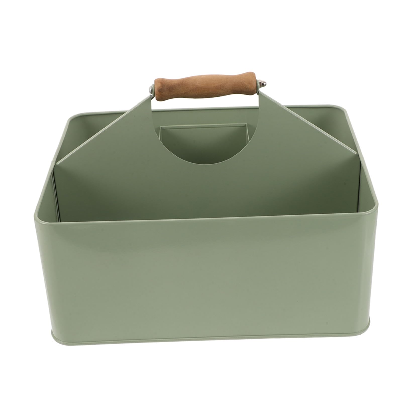 Toyvian Boîte de Rangement Surface Lisse pour Semences de Jardin en Fer Vert Résistante à Déformation avec 4 Compartiments et Poignée Facile à Nettoyer, Résistante la Déformation, pour