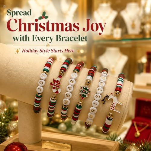 OHOME Stocking Stuffers - 6 Pack Christmas Bracelets for Teens Girls Women - Image 4