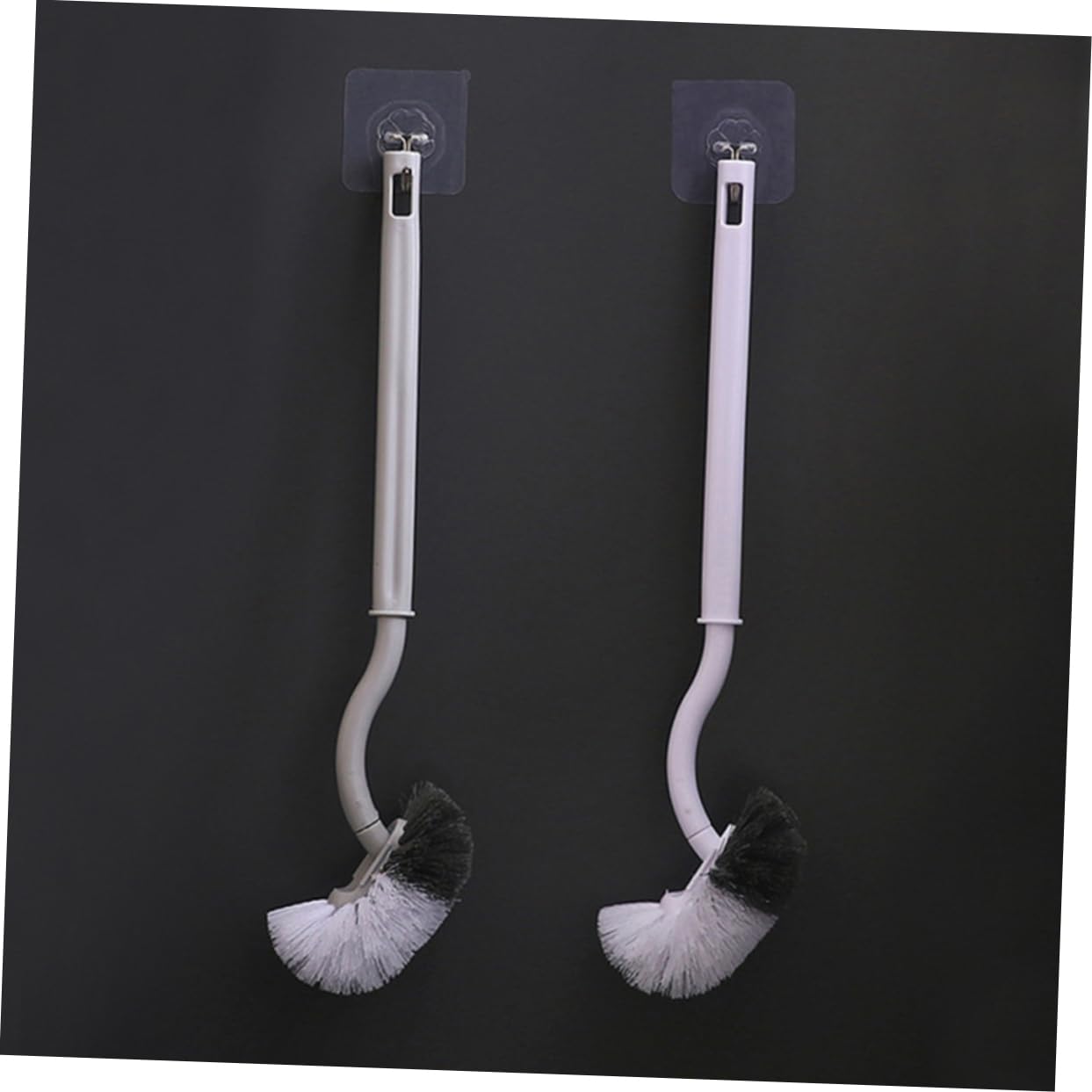 Gatuida 6piezas Escobilla De WC De Mango y Diseño Colgante para Limpieza Eficaz Baños Herramienta De Limpieza Sin Esquinas Muertas para Hogar y Hoteles