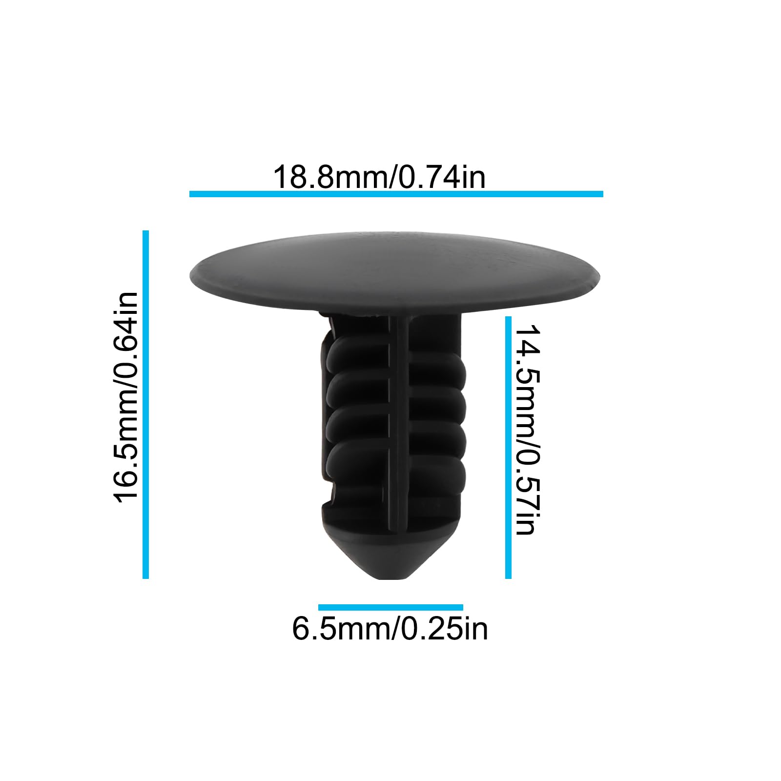 20 Clips D'Isolation Capot Moteur Pour Renault (Clio, Megane, Captur...) - Référence 7703077117 - 9