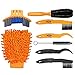 Produktbild FyuFE Fahrradbürstensatz, Fahrrad Reiniger Werkzeug-Set 8 Stück BMX-Fahrrad-Reinigungsbürste Kit Für Reifen Kettenrad
