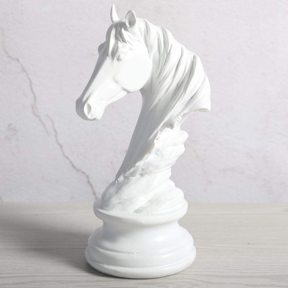 Estatua de cabeza de caballo para decorar patios rústicos y salones clásicos