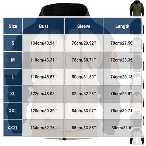 Tactical Hoodie for Men Fleece Long Sleeve Tactical Hooded Sweatshirts - image 6