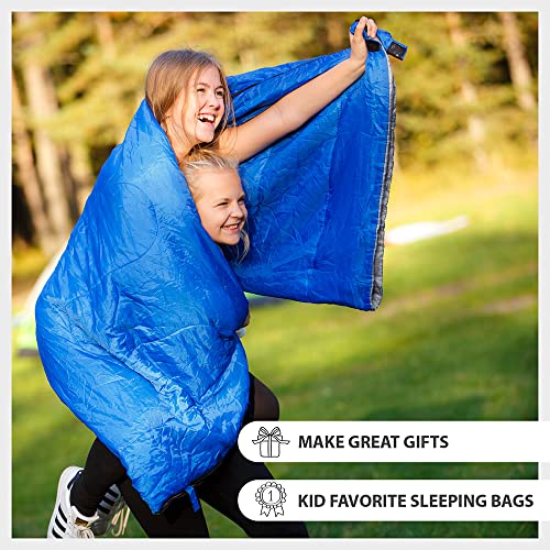 Lightweight Violet/Purple Sleeping Bag by RevalCamp. Indoor & Outdoor