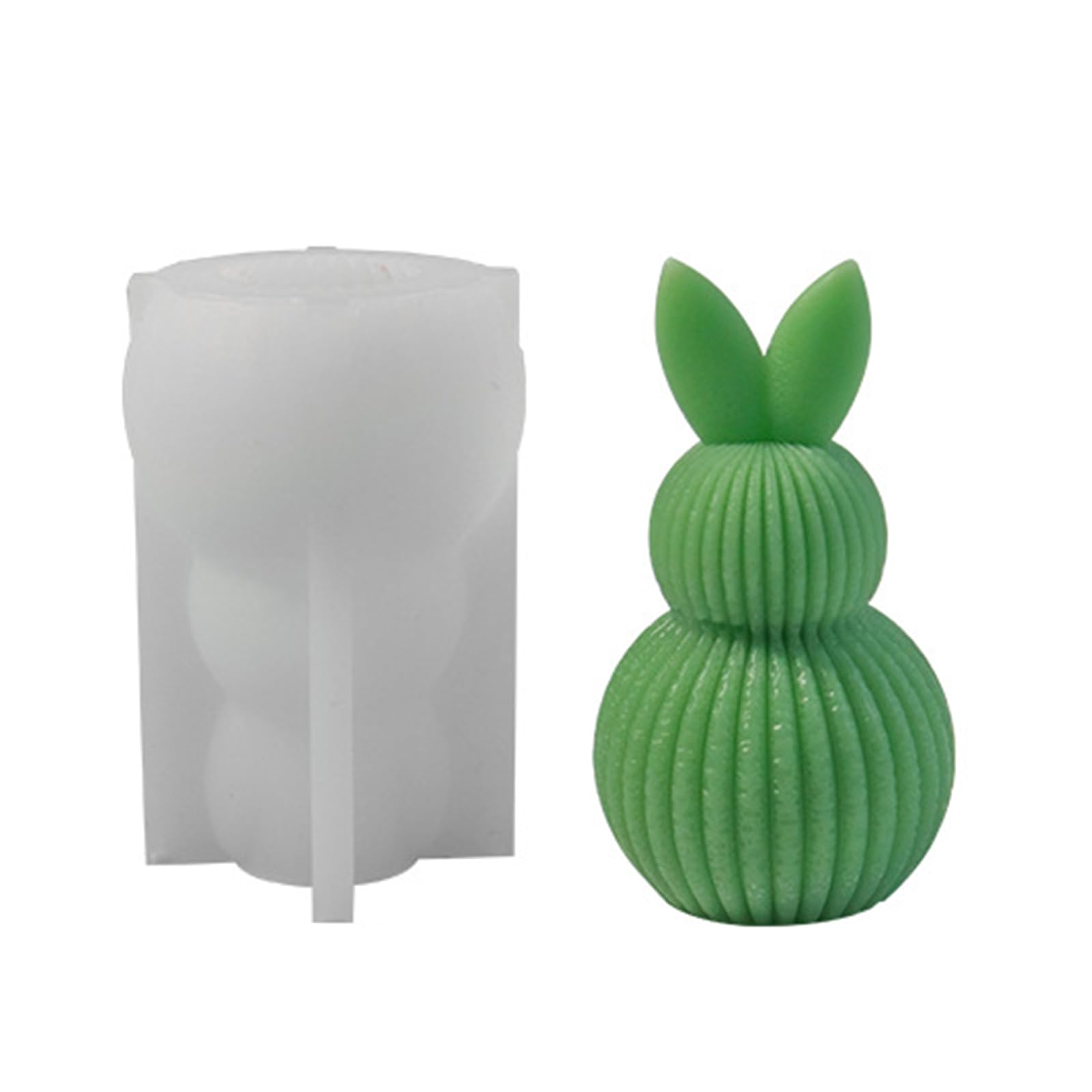 NEWFT Silicone Rabbits Candle Candle Making Handmade Soap Silicone Ornament for Art Enthusiasts