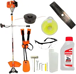 Roçadeira Lateral Gasolina Vr620h 2t 62cc 3hp Vulcan Com Kit oleo Mineral