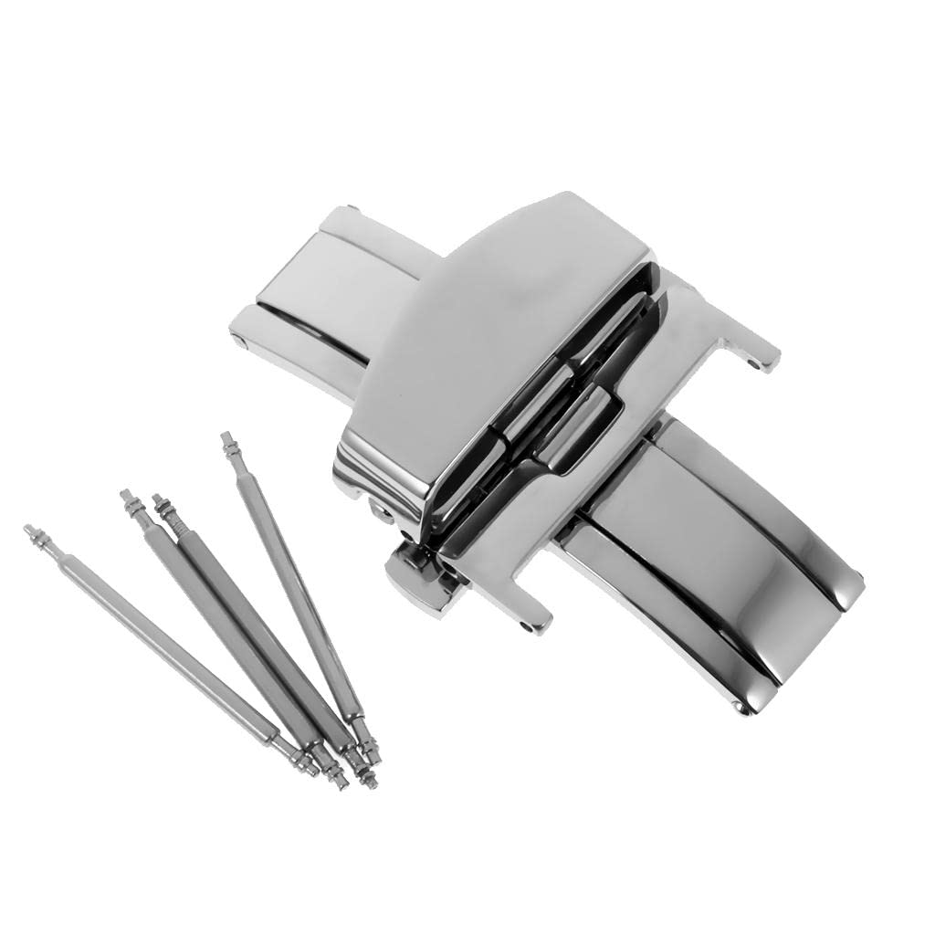 CALANDIS Stainless Steel Flip Lock Butterfly Deployment Clasp Watch Buckle 20mm (B09ZTYK1QB) Amazon Price History, Amazon Price Tracker