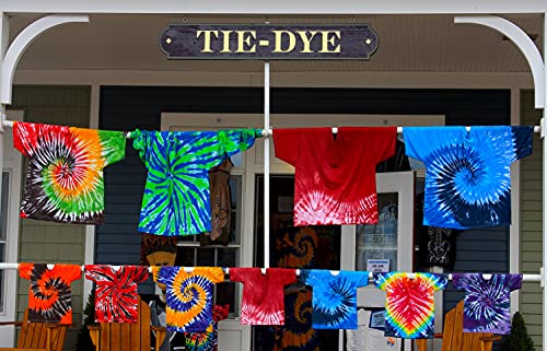 Tie Dye Powder, Tie-Dye Refills 30 Packets For Clothes, One Step Fabric Dye Powder Bulk (Rainbow) #TOP2