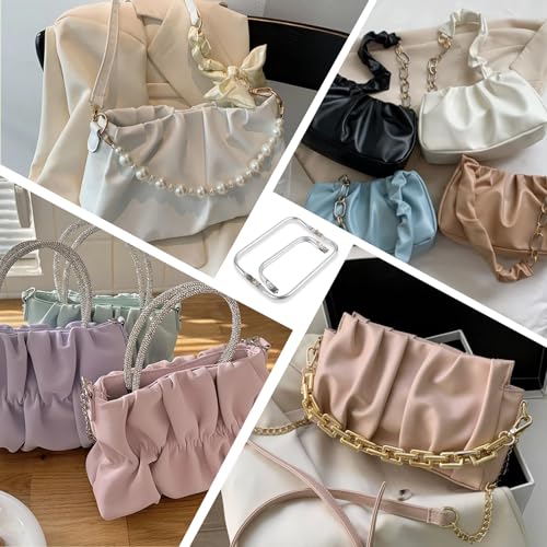 LWMTT 3 Stück Taschenrahmen Verschluesse 16cm 20cm 25cm Taschenbügel Taschen Verschluss für DIY Geldbeutel Handtasche Taschenzubehör