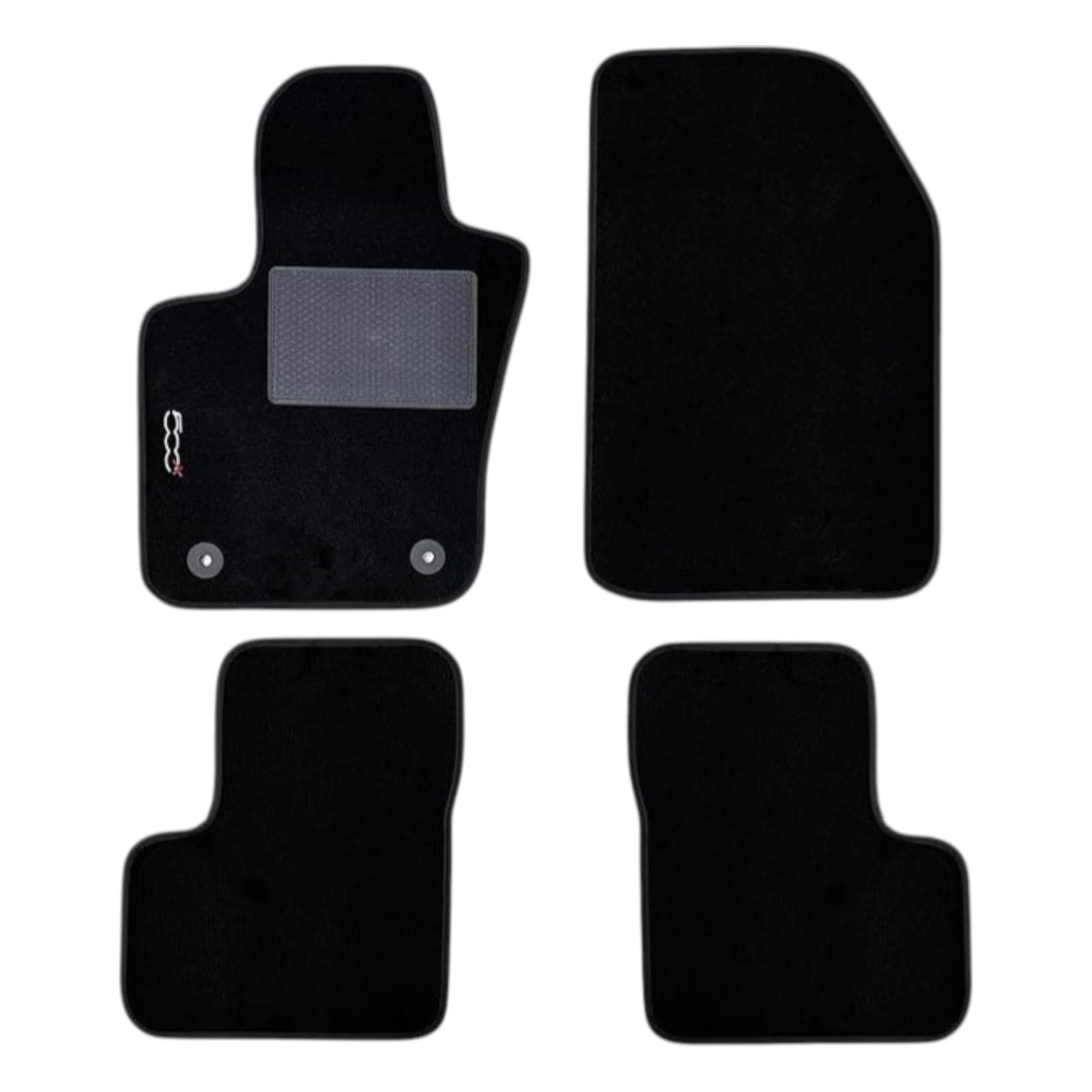 Tappeti Tappetini compatibile per 500 X su misura in moquette - 4 FIX