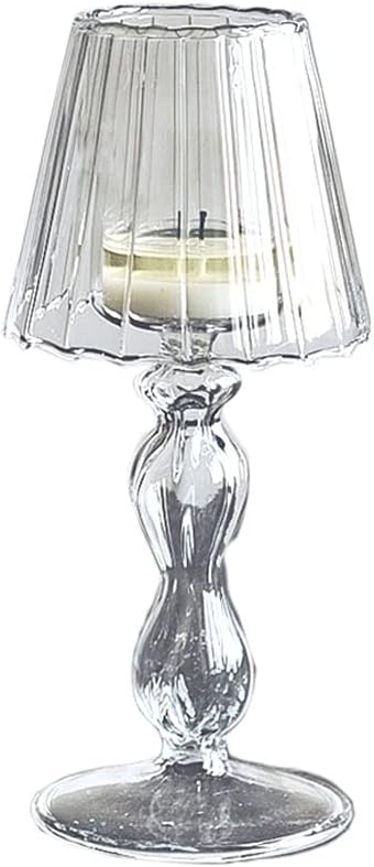 candle-holder Table Lamp Glass Candle Holder Creative Dining Table Candle Table Lamp Family Living Room Decoration Candle Holder Send Tea Wax candlestick