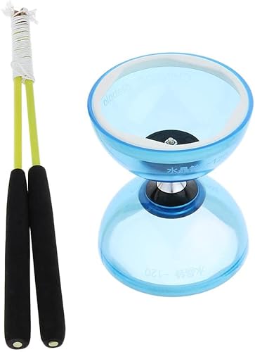 Newmind Diabolo WSticks Juego De Circo Tradicional Chino Yo Yo Malabarismo Juguete 4.7 in - Azul