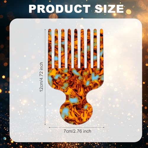 Peine Hair Pick Comb 12 cm para cabello rizado miniatura 2