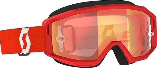 Scott Primal Goggles OSFM Óxido RojoBlancoNaranja Cromo Works Lens