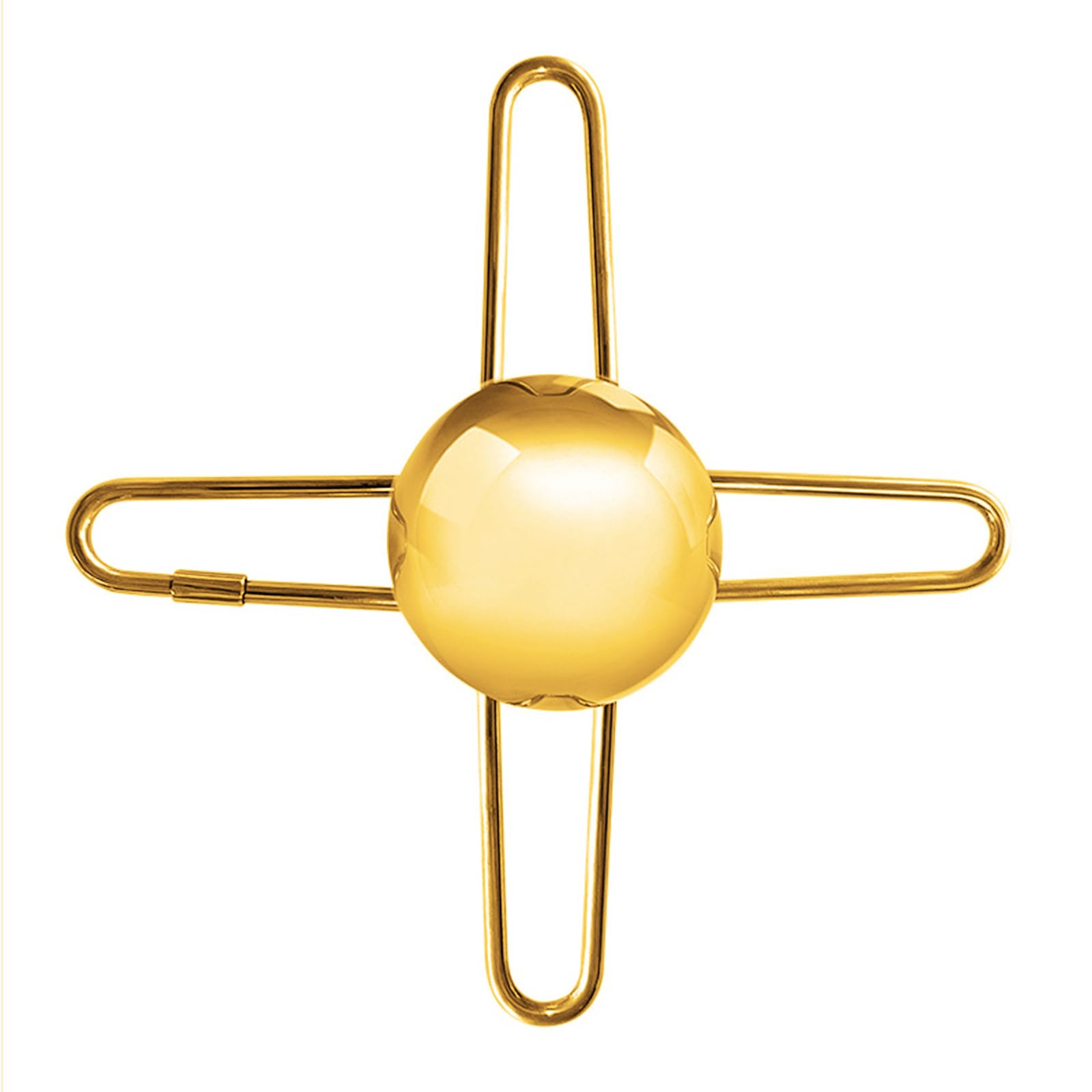 MALSSE Metal Coffee Ice Maker Cube with Cooling Coffee Cube Gold Ice Metal Texture Sphere Gold