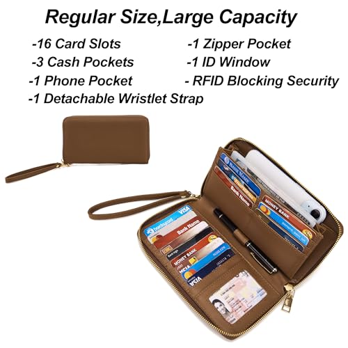 Image of Qiyuer Versatile Daily Purses with RFID Wallet for Women Tote Handbag Set | 3PCS, Fits 13 inch Tablet, Sturdy Vegan PU, Spacious, Work Use, Shoulder Satchel, Large Clutch Wallet, Makeup Bag, Ideal Gift